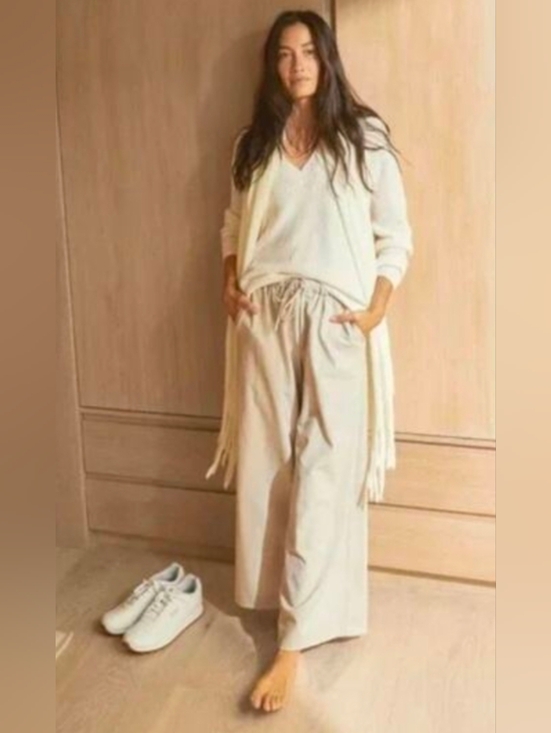 Elizabeth and James Pants - ❤ NWOT! ELIZABETH AND JAMES HIGH RISE WIDE LEG CROP PANTS, OATMEAL HEATHER, M